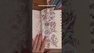 ASMR Part 2 Layered Pages amp Lace Floral Borders  Timeless Art Deco Journal thegingerbreadprints [upl. by Mahala]