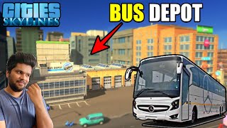 I Build Bus Station in CITY SKYLINES 3 [upl. by Ilojne]