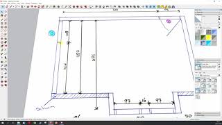 Hanni Handig met SketchUp  Een plattegrond maken in SketchUp vanaf een handmatige schets [upl. by Tiana]