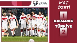 ÖZET  Milli Takımımız Playofflarda  Karadağ 12 Türkiye  2022 Dünya Kupası Elemeleri [upl. by Aleuname725]