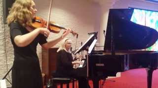 quotCome What Mayquot ViolinPiano Duo Rachel Gries amp Phyllis Lynch [upl. by Inglis]