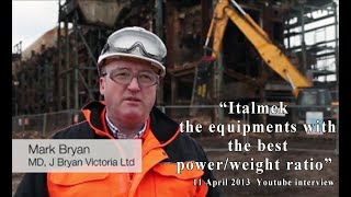 Liverpool J BRYAN Ltd is iTALMEK testimonial steel shears IC45 IC25 demolition [upl. by Boothe]