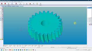 EZCAM  edm schuin vertand tandwiel [upl. by Yssis]