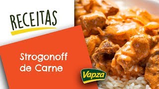 Strogonoff de Carne  Receita [upl. by Amocat]