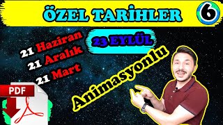 Eksen eğikliği ÖZEL TARİHLER coğrafya animasyon ekinoks tarihleri  9sınıf coğrafya TYT 📂PDF [upl. by Tirzah]