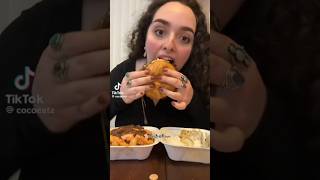 Massive Juicy Double Cheeseburger amp Smothered Crinkle Fries  Eating Show shorts mukbang asmr [upl. by Dallman]