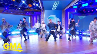 SEVENTEEN performs LOVE MONEY FAME feat DJ Khaled on GMA [upl. by Nnylyak]