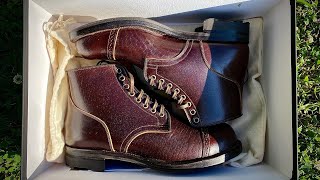 UNBOXING VIBERG 2040 Service Boots in Brown Oiled Shinki Horsebutt [upl. by Combes]