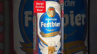 BANJO DRINKS BEER German beer from Lidl [upl. by Nevets207]