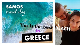 🌴 Best Beach in Greece Samos Islands SECRET Paradise vlog [upl. by Gothart]