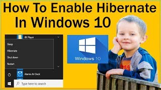 How To Enable Hibernate In Windows 10 And Disable Hibernate In Windows 10 [upl. by Aihsened]