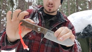 White River knives Firecraft 5  Review et teste de coupe [upl. by Buxton700]