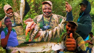 48 HOURS HUNTING amp CATCHING FRESH WATER FISH The ULTIMATE FISHING CHALLENGE CATCH amp COOK [upl. by Xonel]