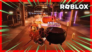 DOORS HALOWEEN UPDATE I Eat 100 Candies  ROBLOX THE HAUNT [upl. by Prichard402]