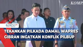 Tekankan Pilkada Damai Wapres Gibran Ingatkan Konflik Pilbup di Sampang Tak Terulang [upl. by Atsyrk989]