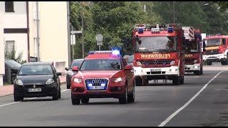 Löschzug freiwillige Feuerwehr Hockenheim Neuer KdoW Schauübung Kellerbrand [upl. by Tichonn]