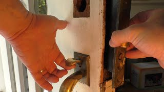 How to Remove and Repair a Mortise Door Lock [upl. by Ailalue]