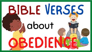 COLLECTION OF BIBLE VERSES ON OBEDIENCE KIDS MUST LEARN [upl. by Okiman543]