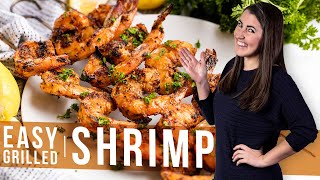 How to Make Easy Grilled Shrimp  The Stay At Home Chef [upl. by Nali84]