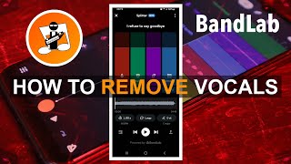 How to remove the vocals from any song in Bandlab [upl. by Arikat]