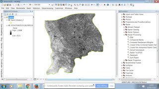 Clip Raster in ArcMap Basic processing in GIS [upl. by Pansy380]