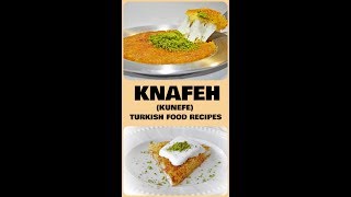 Knafeh  Kunefe Recipe [upl. by Sinnej]