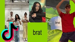 TikTok brat summer Charli xcx Apple Dance Compilation [upl. by Venu]