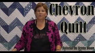 How to make a Chevron Quilt using 10quot Fabric Squares [upl. by Etyam]