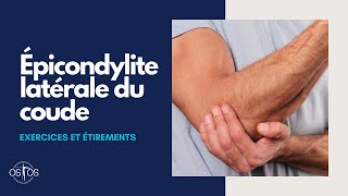 Epicondylite latérale du coude tennis elbow  Exercices et étirements EBP [upl. by Acinad307]