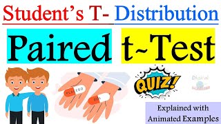 What is Paired Samples TTest in Statistics   Students tdistribution   Explained with Examples [upl. by Ynnatirb]