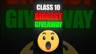 Biggest GIVEAWAY Ever for Class 10 boards study cbse class10 icse studymotivation pw shorts [upl. by Nilcaj]