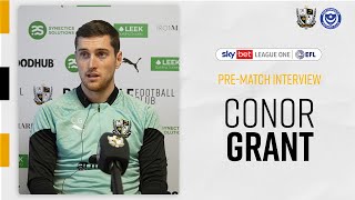 Prematch  Conor Grant previews fixture against Portsmouth this weekend [upl. by Adiela]