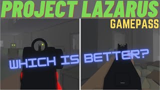 Roblox Project Lazarus Is the M16 or AK Gamepass Better [upl. by Retsam]