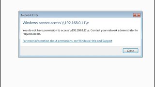 You do not have to Permission to access Contact your network administrator NETWORK ERROR [upl. by Yeoz565]