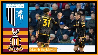 MATCH HIGHLIGHTS Gillingham v Bradford City [upl. by Sherman454]