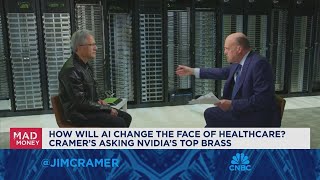 Nvidia CEO Jensen Huang goes oneonone with Jim Cramer [upl. by Pearl]