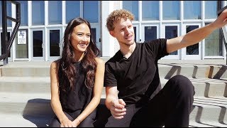 23 Questions with Madison Chock and Evan Bates [upl. by Nylikcaj]