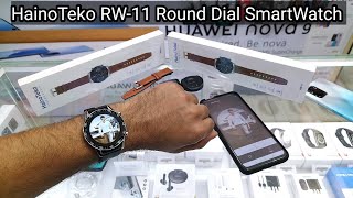 HainoTeko RW11 SmartWatch Unboxing amp Using Guide in  Hindi  Add Custom Wallpaper 🤔 [upl. by Kempe661]