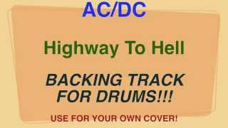 ACDC  Highway To Hell  Backing Track for DRUMS Cover by Ely Jaffe [upl. by Lundgren27]