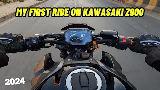 Finally Riding 2024 Kawasaki Z900  My First Ride on Z900 [upl. by Nanon41]