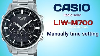 Casio Lineage LIWM700 5174 manually setting instruction  TimeCalendarAlarmChrono amp Timer set [upl. by Alisen]