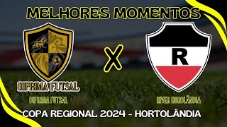 Diprima Futsal x River Hortolândia l Copa Regional 2024 l Hortolândia [upl. by Anelleh]