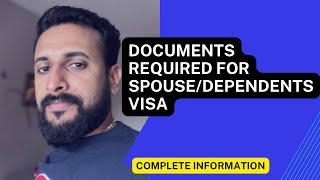 Documents required for uk dependent visa spouse visa with recent updates Malayalam [upl. by Carlota15]