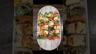 Paneer Malai Skewers youtubeshorts cooking recipe deliciousfood easyrecipe paneerrecipe [upl. by Rik]