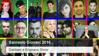 Sanremo Giovani 2016 Vincitore Francesco Gabbani  Brignano Show [upl. by Nosyarg]