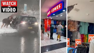 Massive storm hits Coffs Harbour and Toormina Shopping Centre [upl. by Estis]