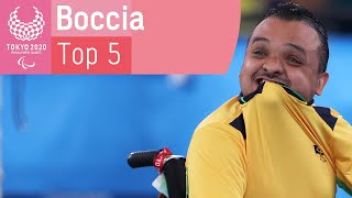 Tokyo 2020s Top 5 Boccia Moments ⚪️  Paralympic Games [upl. by Aramac525]