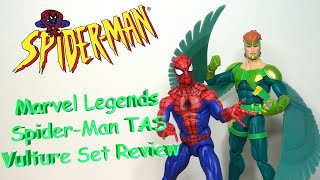 Marvel Legends Spider Man TAS Vulture set review [upl. by Guevara]