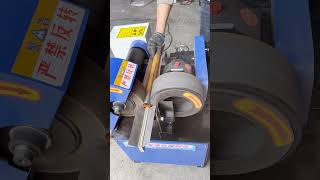 Round tube rust removal and polishing machine [upl. by Cristobal]