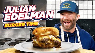 Julian Edelman Brings Back Burger Time  Whats For Lunch [upl. by Daniela]